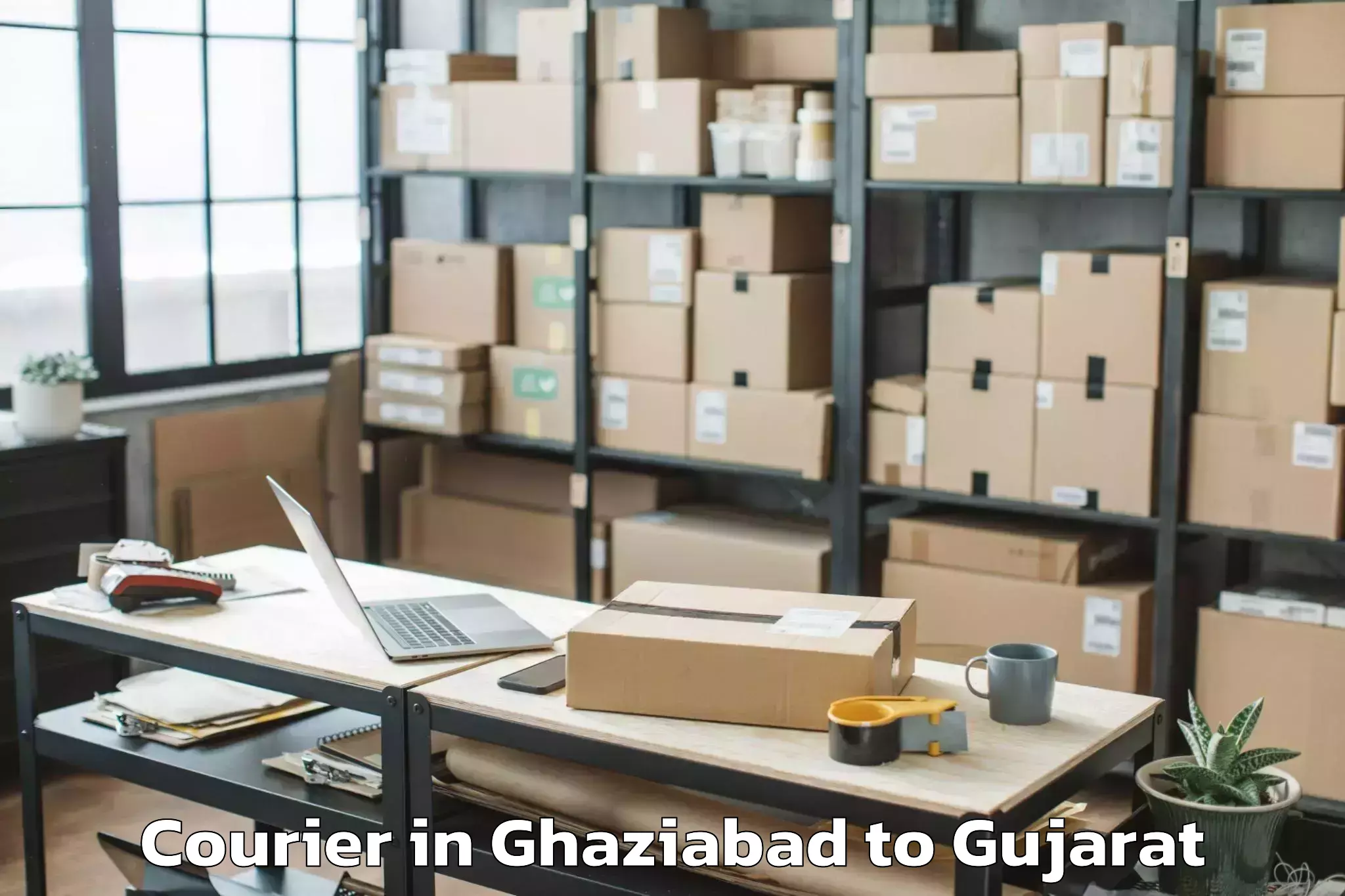 Easy Ghaziabad to Karjan Courier Booking